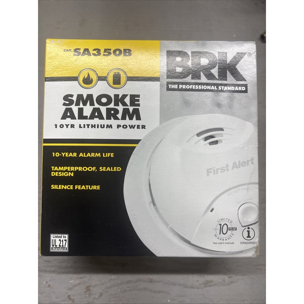 First Alert SA350B Smoke Alarm with Lithium Battery 10 Year Alarm Life New